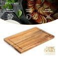 Thyme & Table 12" x 18" Acacia Wood SoHo Cutting Board