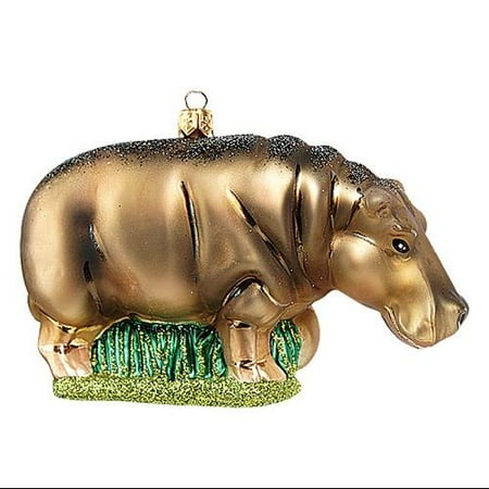 hippo hippopotamus polish mouth blown glass christmas hippo hippopotamus polish mouth blown glass christmas