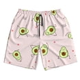 thumbnail image 4 of Bixox Men's Avocado Doing Sport Yoga printing Casual Classic Fit Short Summer Beach Shorts, 4 of 6