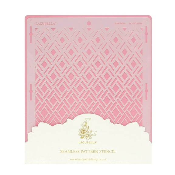 Lacupella RHOMBA Cake Stencil Crystal Gradation Pattern