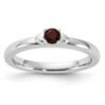 thumbnail image 2 of Auriga 925 Sterling Silver Garnet Ring for Women Size- 9, 2 of 6