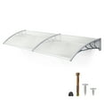 thumbnail image 3 of Window Awning Patio Outdoor Polycarbonate Cover Front Door Rain Sun Shetter, 3 of 9