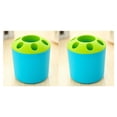 thumbnail image 3 of Advancent Soporte poroso para cepillo de dientes, soporte para de dientes, tubo para cepillo de para parejas, bloque de bolígrafo de Azul 2piezas Advancent CBP007177, 3 of 5