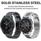thumbnail image 2 of For Samsung Gear S2/Gear Sport 20mm Bands, 2 Pack Solid Metal Strap Stainless Steel Strap, Silver/Black+Black., 2 of 5
