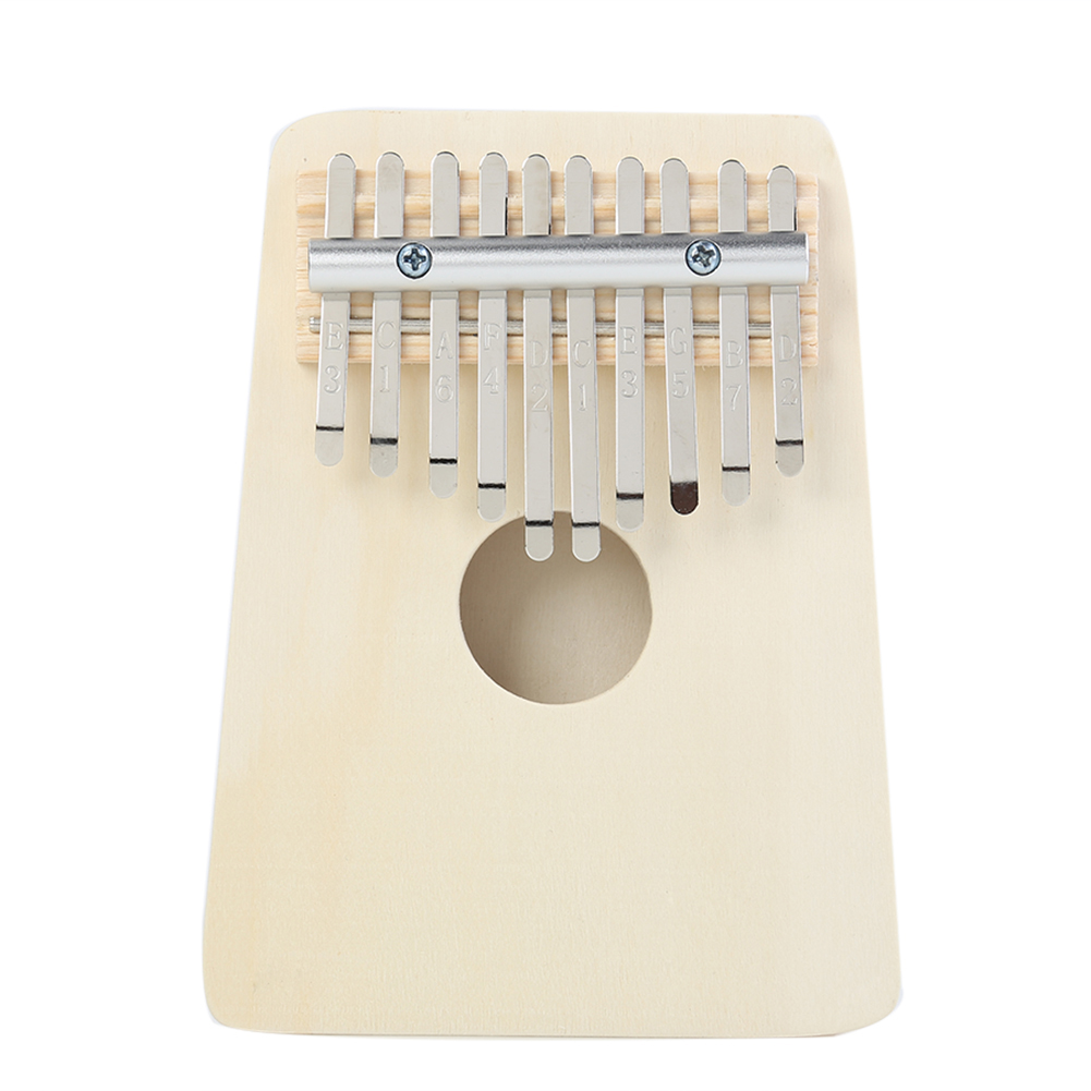 10 Key Kalimba DIY Kit Basswood Thumb Piano Musical Instrument for