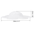 thumbnail image 2 of Colador de fregadero de cocina Uxcell de silicona flexible, atrapador de cabello blanco, paquete de 6, 2 of 6