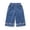 Dark Blue, variant on Shadoumai Girls Denim Pants Summer Lightweight Embroidery Baby Toddler Loose Fit Cropped Trousers Fashionable Casual Outwear