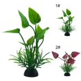 thumbnail image 2 of Planta acuática Artificial, planta de acuario falsa de plástico realista, planta de pecera, 2 of 8