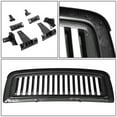 thumbnail image 5 of DNA Motoring GRF-OH-008-T3 For 2009 to 2012 Dodge Ram 1500 Glossy Badgeless Vertical Slat Fence Style Front Bumper Grille Grill 10 11, 5 of 6