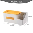 thumbnail image 2 of Tissue Box Cover Holder with Storage Napkin Tissue Box Multi-Function Tissue Box, 2 of 5