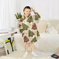 thumbnail image 6 of joogoo Wearable Blanket Hoodie for Christmas Tree Stars Oversized Sherpa Hooded 3-14 YR M, 6 of 7