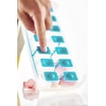 thumbnail image 3 of Tupperware Fresh & Pure Ice Cube Tray Flexible Silicone Bottom Blue NEW, 3 of 6