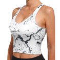 thumbnail image 2 of Lilgiuy Women Removable Padded Tank Tops Women Sleeveless Casual Printing Vest Chest Pad Movement Short Tank Tops, 2 of 4