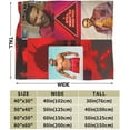 thumbnail image 3 of Blanket Shemar Actor Moore Throw Flannel Blankets Warm Soft Cozy Fuzzy Blanket for Bed Sofa Couch Camping Travel Gift Blankets for All Seasons 40"x30", 3 of 6