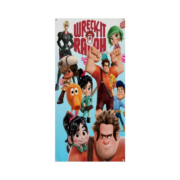 Wreck-It Ralph 35.4*72.8IN/90*185CM Door frame decoration banner