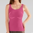 thumbnail image 6 of Cami with Built In Bra 2 In 1 Loose Fit Retro Camisole with Shelf Bra Pilates Gym Activewear Basic Sleeping Undershirt, 6 of 8