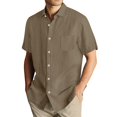 thumbnail image 1 of Hawaiian Shirt For Men, Men's Vintage Button Down Bowling Shirts Short Sleeve Summer Beach Shirt 3XL, 1 of 5