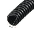 thumbnail image 2 of Uxcell 5 M 9 x 12 mm PP Split Corrugated Conduit Tube for Garden,Office Black, 2 of 5