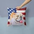 thumbnail image 2 of USA Design with Dog Fabric Decorative Pillow, 2 of 4