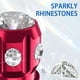 thumbnail image 2 of Quarkace Tapones Para Válvulas De Neumáticos, Tapones Para Válvulas Con Diamantes De Imitación Brillantes, Paquete De 4 Para Coches, Todoterrenos, Camiones, Motocicletas, Bicicletas, Revestimiento Ant, 2 of 5
