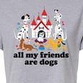 thumbnail image 3 of Disney Classics - Cats & Dogs - All My Friends Are Dogs - Juniors Cropped Cotton Blend T-Shirt, 3 of 5