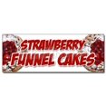 thumbnail image 1 of 36" Strawberry Funnel Cakes Decal Sticker Bakery Cake Cookies Pastry Bread Baker, 1 of 2