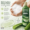 thumbnail image 4 of Super Nature Potent Aloe Body Wash, Gentle Moisturizing Body Cleanser, Aloe Vera Body Wash for Soft Skin, Sulfate Free, 30 fl oz, 4 of 8