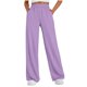 thumbnail image 1 of WILLBEST Pantalones Casuales para Mujer - Pantalones de Bolsillo con Cintura Elástica a Cuadros Sólidos de Moda para Comodidad y Estilo Diario - Ropa de Mujer para Salidas Informales Y Chica, 1 of 5