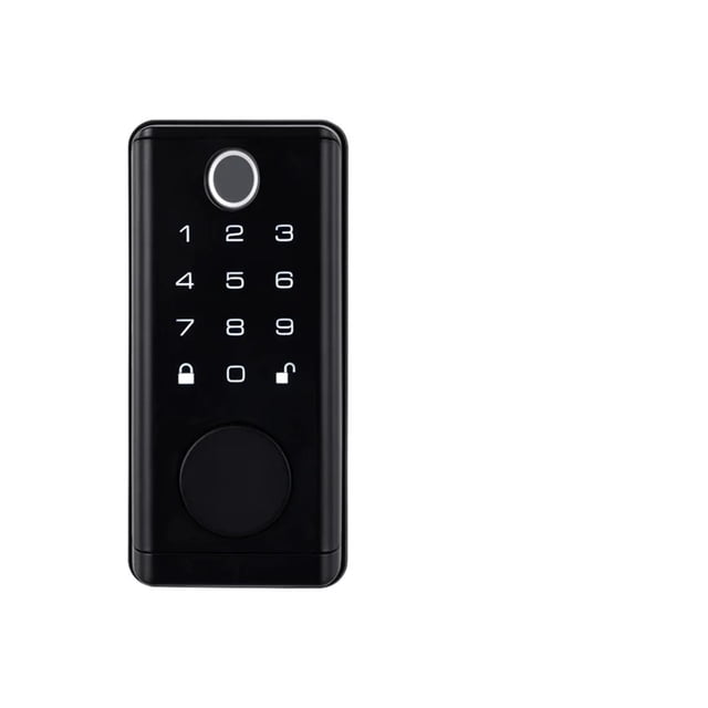 Serrure de Porte, Serrure Électronique Numérique pour Porte avec Mot de Passe à Empreinte Digitale et Carte Rfid, Entrée Sans Clé Tuya, Verrous Biométriques Numériques, Facile à Installer