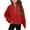 A_ Red, variant on Mwjwdo Half Zip Crop Sweatshirt for Girls Long Sleeve Pullover Tops Kids Lightweight Fleece Winter Clothes 5-13 Years White 120