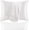 White, variant on Silk Pillow Cases for Hair and , 2 Pack Cooling Satin Feel Size, Super Soft & Breathable with Zipper 20"x28" - Anti Frizz & Sleep Lines