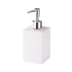 thumbnail image 2 of Dispensador de jabón de vidrio texturizado, botella recargable de jabón líquido para manos con bomba para baño, cocina, gel de ducha, champú, loción, 17.8x7 cm, 2 of 6