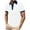 White, variant on WAVSUF Lapel polo Shirt for Mens Soft Pique Polos Button T-Shirt Coffee Size M