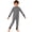 Black, variant on SiiRoh Boys Girls Special Needs Adaptive Clothing Autism Sensory Romper Anti-strip Zip Back Stripes Long Leg Jumpsuit Black 6