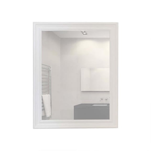24" WOOD FRAME - MIRROR IN DARK GRAY