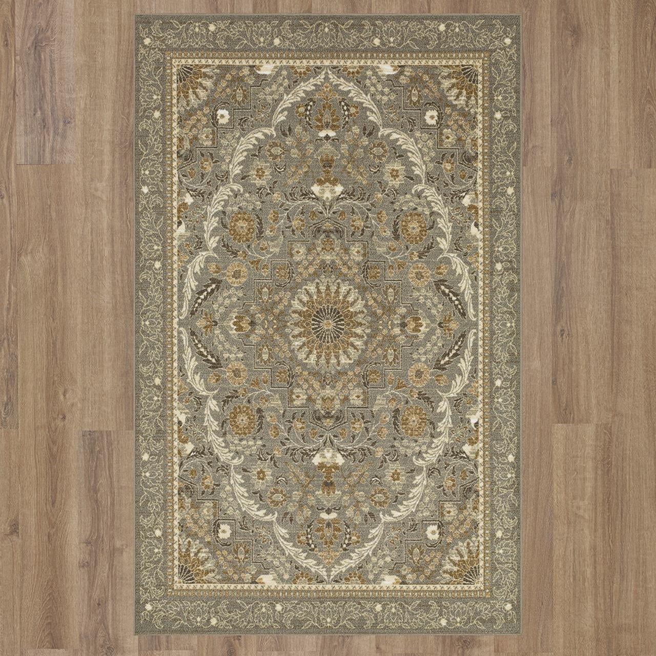 Mohawk Home Kinsale Grey Printed Area Rug, 7' 6" x 10'