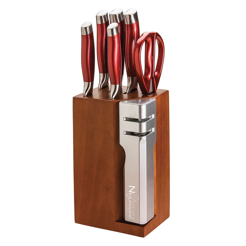 New England Cutlery 7 Piece Set with Sharpener