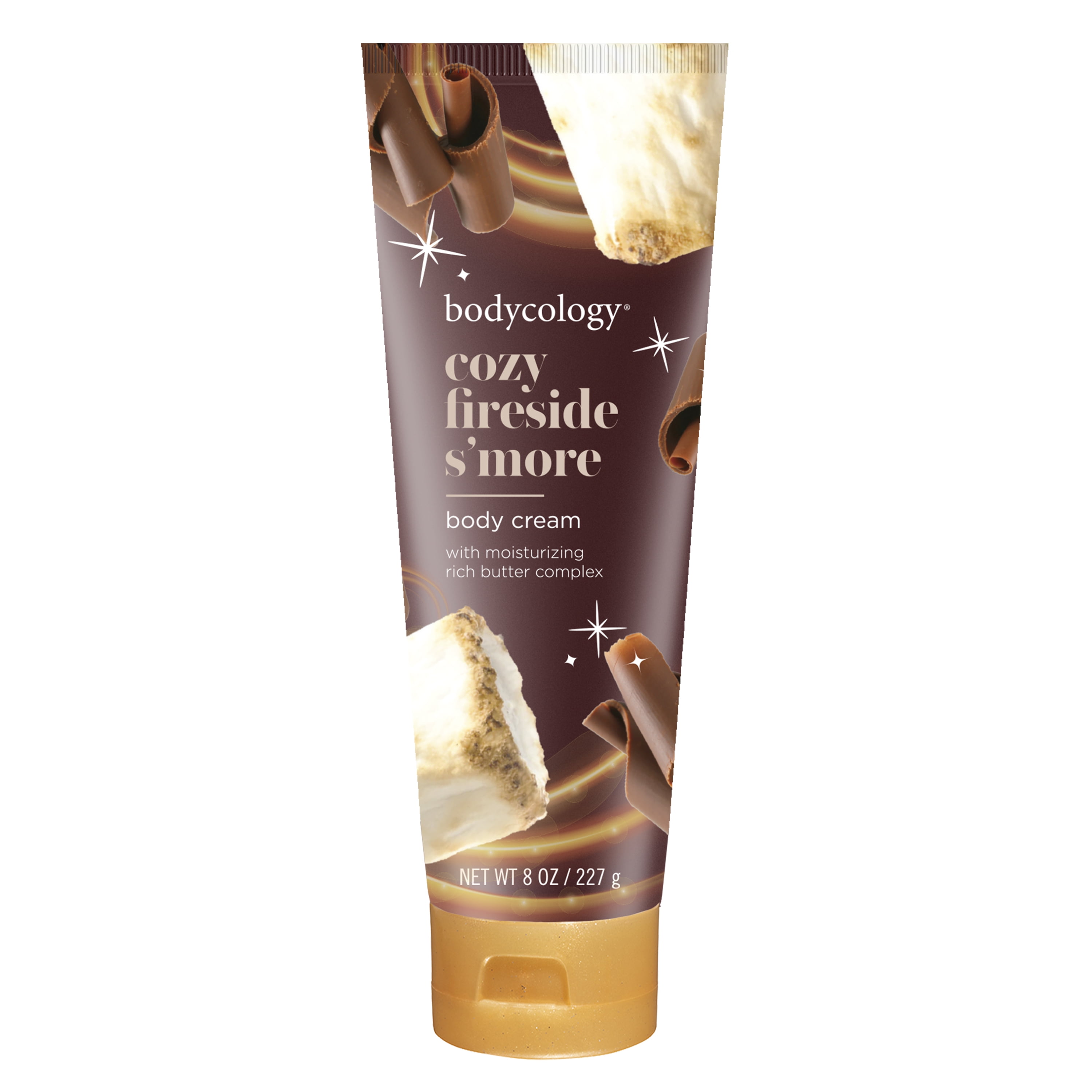 Bodycology Cozy Fireside S'more Shea Butter Body Cream & Tree Hut Tangerine Shea Butter Sugar Body Scrub Bundle