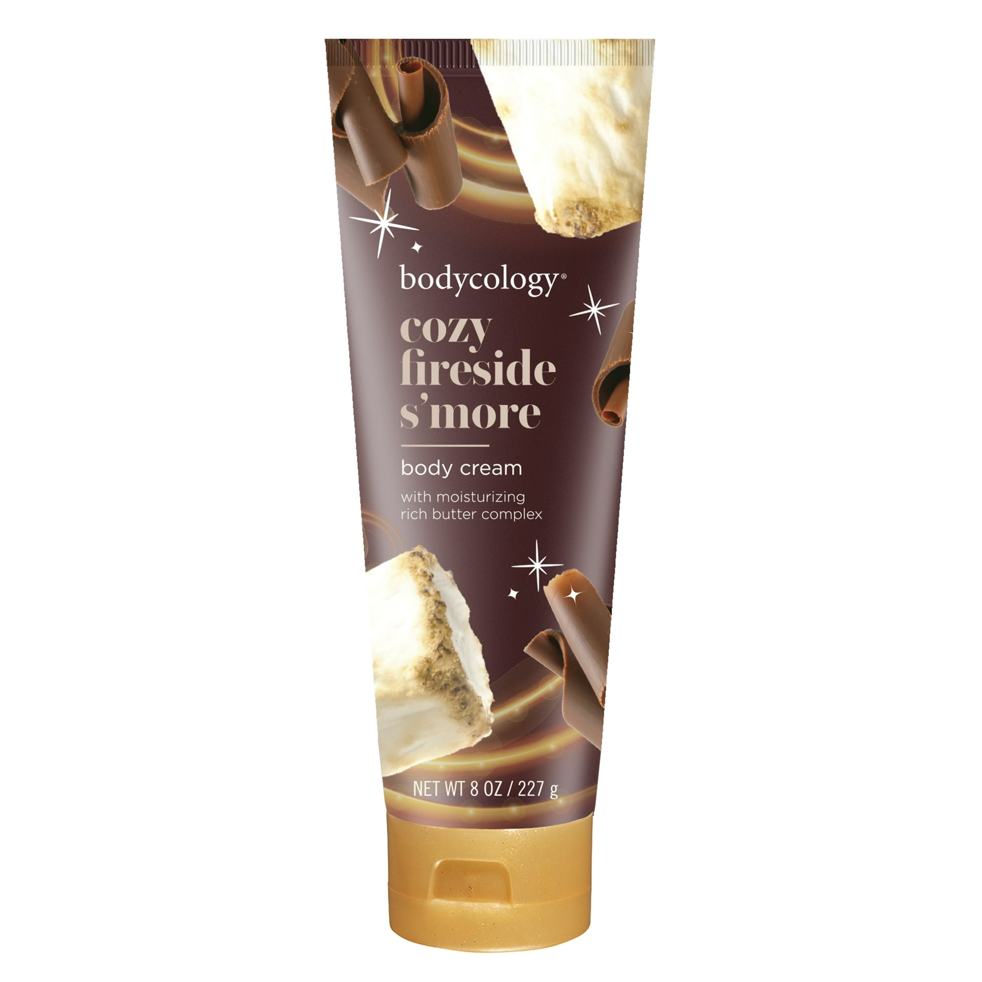 Bodycology Cozy Fireside S'more Shea Butter Body Cream, 8 oz