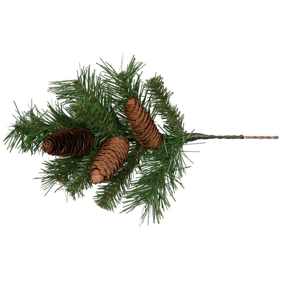 Northlight Dakota Red Pine Artificial Christmas Spray with Pine Cones - 15"