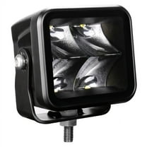 Race Sport Lighting Auxiliary Light Fit 3 Inch Flood Beam Blacked Out Auxiliary Lights with Heated Lens - Improved Visibility and Durability. Perfect for Off-Road Adventures RS3TEMPCL-F