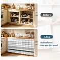 thumbnail image 6 of Gray Ombre Stripes Cabinet Curtains 28" W x 51" L, Lines Art Under-Desk Privacy Dust Proof Drape Dishwasher Curtain Sink Skirt for Kitchen Closet Bathroom Laundry, 6 of 9