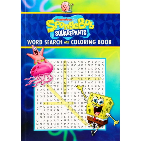SpongeBob SquarePants Word Search and Coloring Book (Paperback)