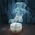 thumbnail image 2 of ZHAOCHENG Lámpara de ilusión óptica 3D de astronauta, luz nocturna LED EASEHOME, lámpara de noche con ilusión óptica, lámpara de noche táctil de 7 colores, lámpara de mesa para dormitorio, luz nocturn, 2 of 5