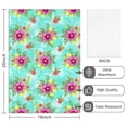 thumbnail image 2 of 2 Pcs Pioneer Flower Floral Print Pattern Kitchen Towels, Funny Microfiber Dish Towel Set, 18" X 26" Tea Towels, 2 of 6