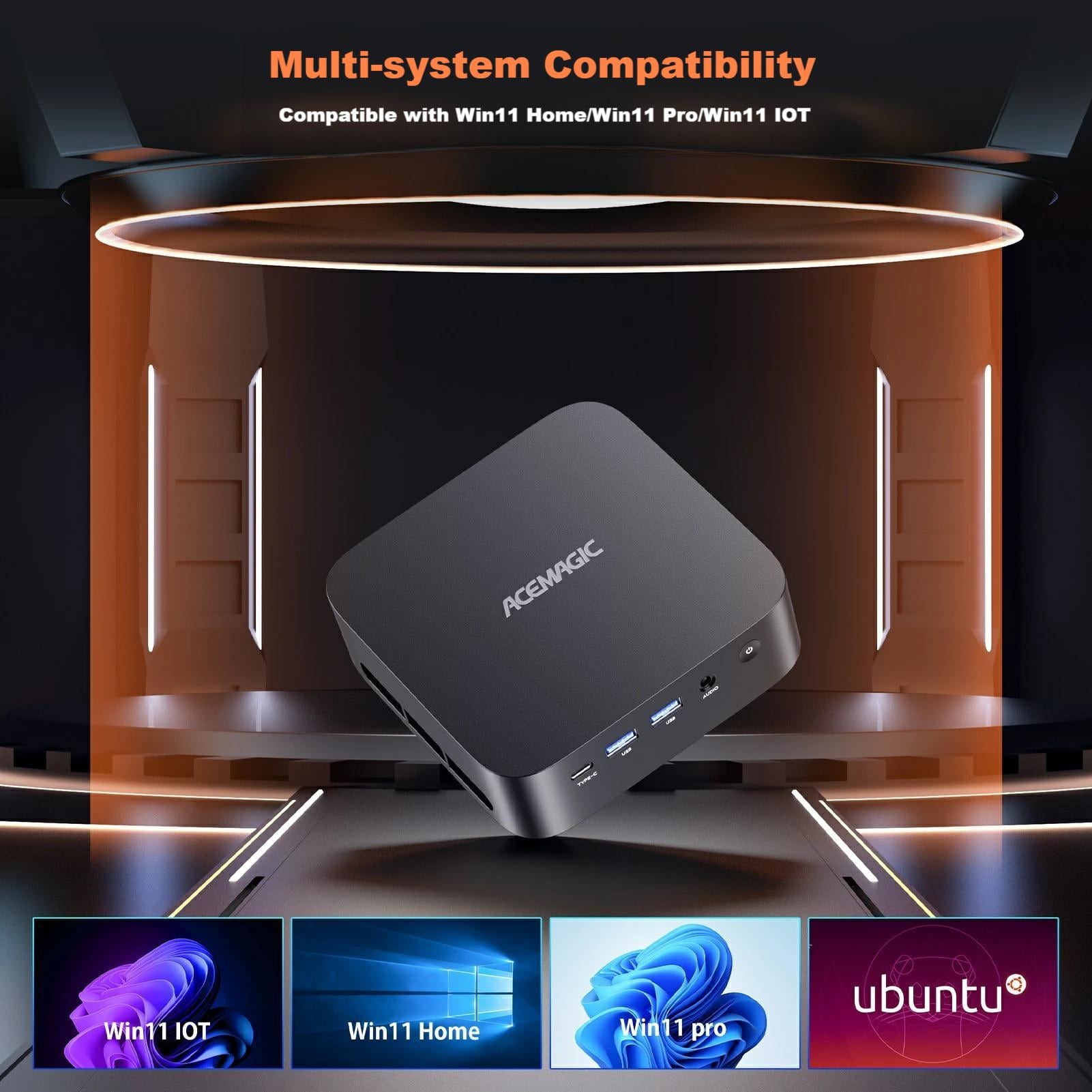 NIPOGI Mini Gaming PC AMD Ryzen 5 7430U 16GB DDR4 512GB SSD Mini