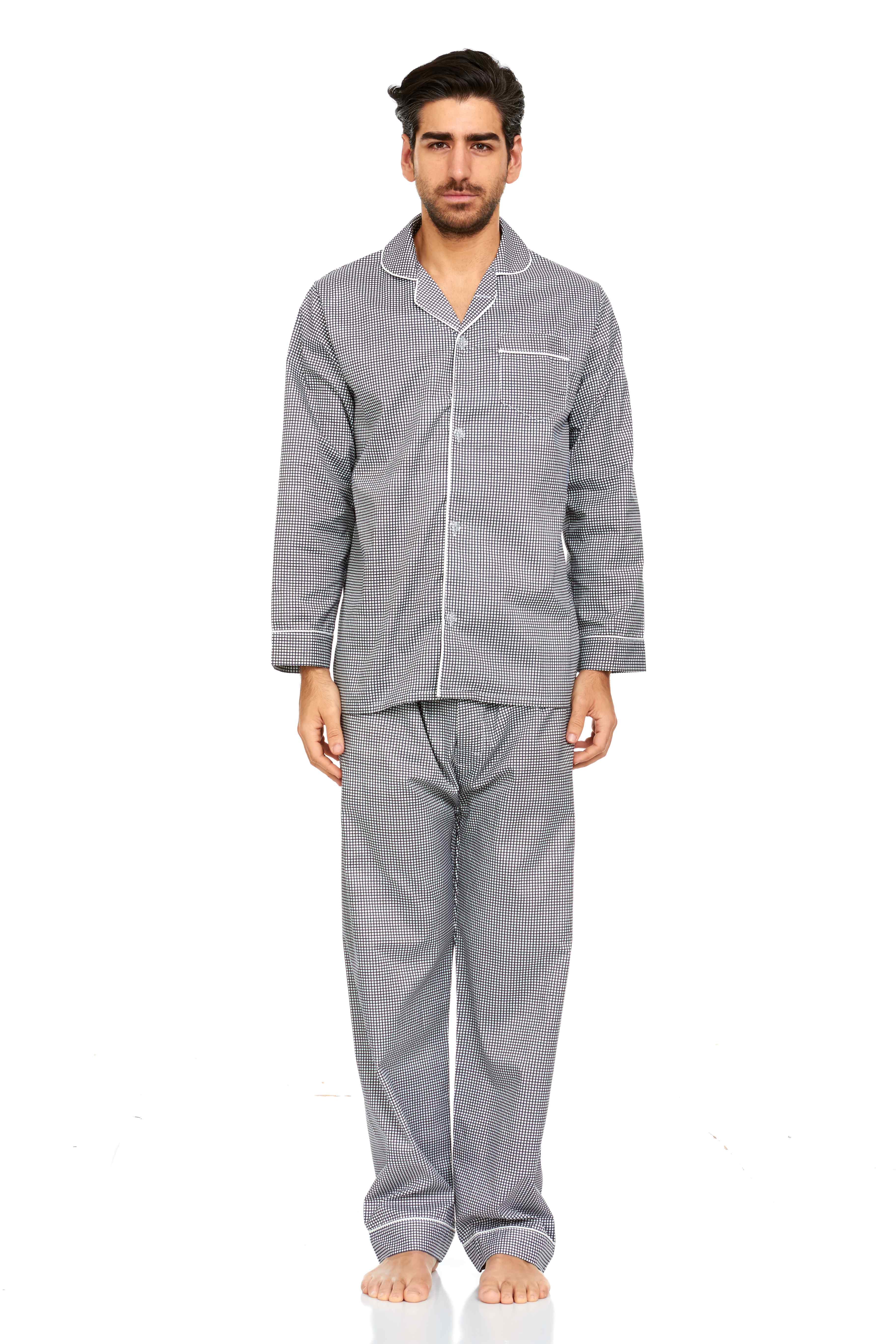 EZI Men's Cottonrich Pajama PJ Set