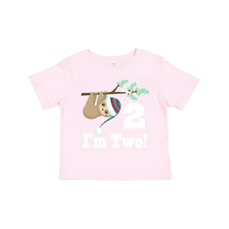 

Inktastic 2nd Birthday Sloth 2 Year Old Gift Toddler Boy or Toddler Girl T-Shirt