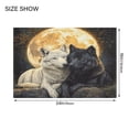 thumbnail image 5 of Wobogo Cozy Two Wolves U-Shaped Toilet Bath Mat Set Super Soft Absorbent Quick Dry Memory Foam Non Slip Bathroom Rugs for Tub Shower and Single Sink, 5 of 9
