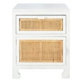 thumbnail image 2 of SAFAVIEH Dave 1-Drawer 1 Door Nightstand White / Natural, 2 of 7